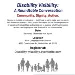 Disability Visibility roundtable invitation