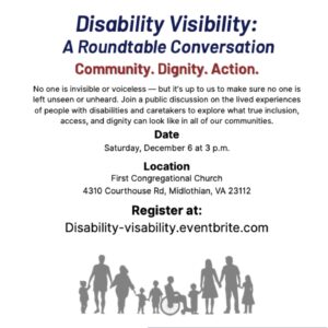 Disability Visibility roundtable invitation
