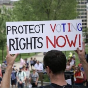 Protect voting rights Now sign