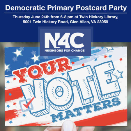 Postcard party GOTV promo