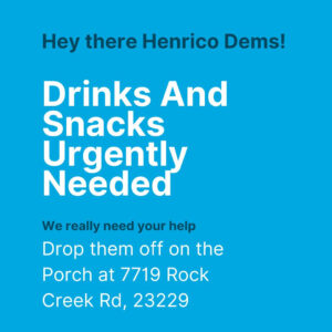 Drinks and snacks needed